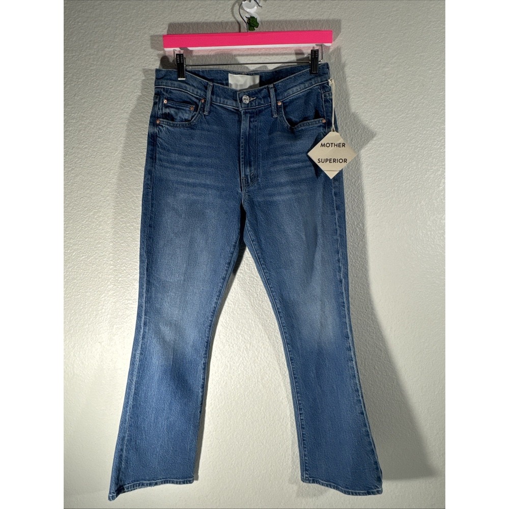 NWT $268 MOTHER Superior The Outsider‎ Flood Jeans Field Trip 30 Cropped Bootcut
